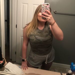 American Eagle Camo Bodysuit